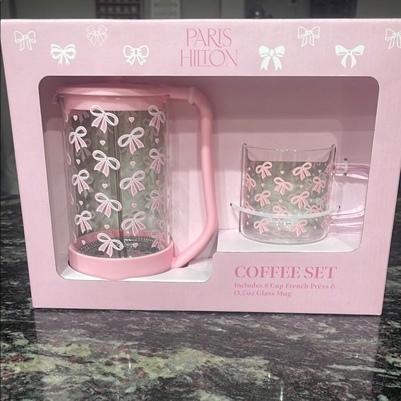 Paris Hilton | Kitchen | Paris Hilton Pink Bow French Press Set | Poshmark